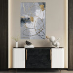 Abstract 1807 Canvas Art 60 x 40 cm / Black