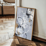 Abstract 1808 Canvas Art 60 x 40 cm / Black
