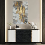 Abstract 1809 Canvas Art 18" x 24" / 45 x 60 cm / Black