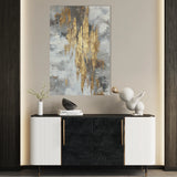 Abstract 1809 Canvas Art 18" x 24" / 45 x 60 cm / Black