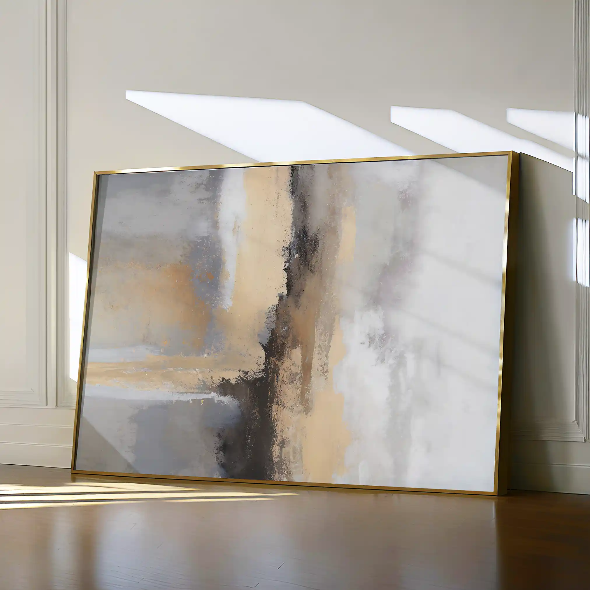 Abstract 181 Canvas Art 18" x 24" / 45 x 60 cm / Black