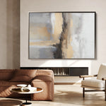 Abstract 181 Canvas Art 18" x 24" / 45 x 60 cm / Black