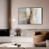 Abstract 181 Canvas Art 18" x 24" / 45 x 60 cm / Black