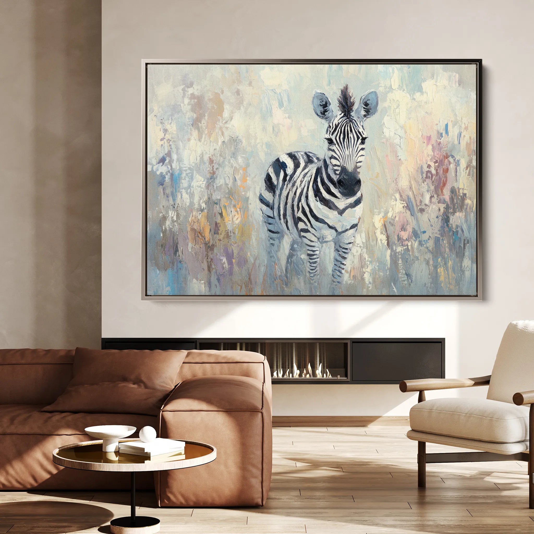 Animals 181 Canvas Art 18" x 24" / 45 x 60 cm / Black