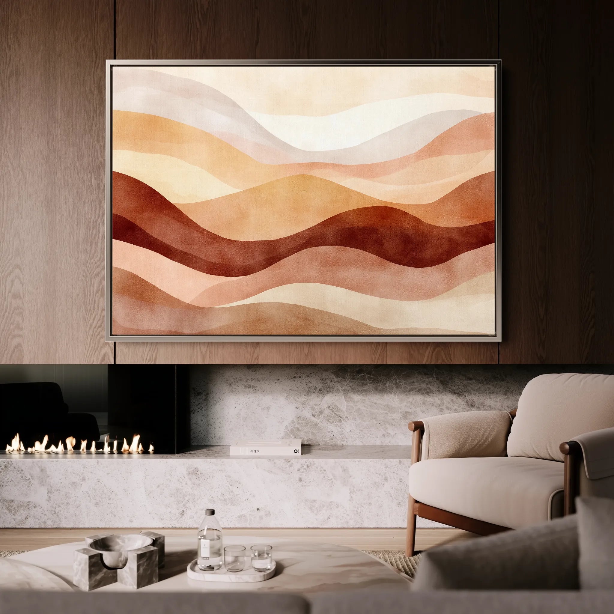 Boho 181 Canvas Art 18" x 24" / 45 x 60 cm / Black