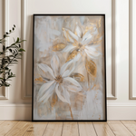 Floral 181 Canvas Art 18" x 24" / 45 x 60 cm / Black