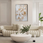 Floral 181 Canvas Art 18" x 24" / 45 x 60 cm / Black