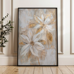 Floral 181 Canvas Art 60 x 40 cm / Black