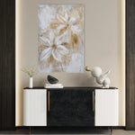 Floral 181 Canvas Art 60 x 40 cm / Black