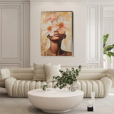 Portrait 181 Canvas Art 18" x 24" / 45 x 60 cm / Black