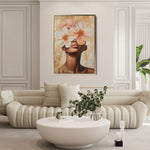 Portrait 181 Canvas Art 60 x 40 cm / Black