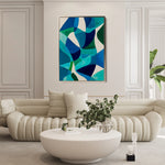 Abstract 1810 Canvas Art 18" x 24" / 45 x 60 cm / Black