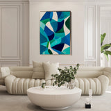 Abstract 1810 Canvas Art 18" x 24" / 45 x 60 cm / Black