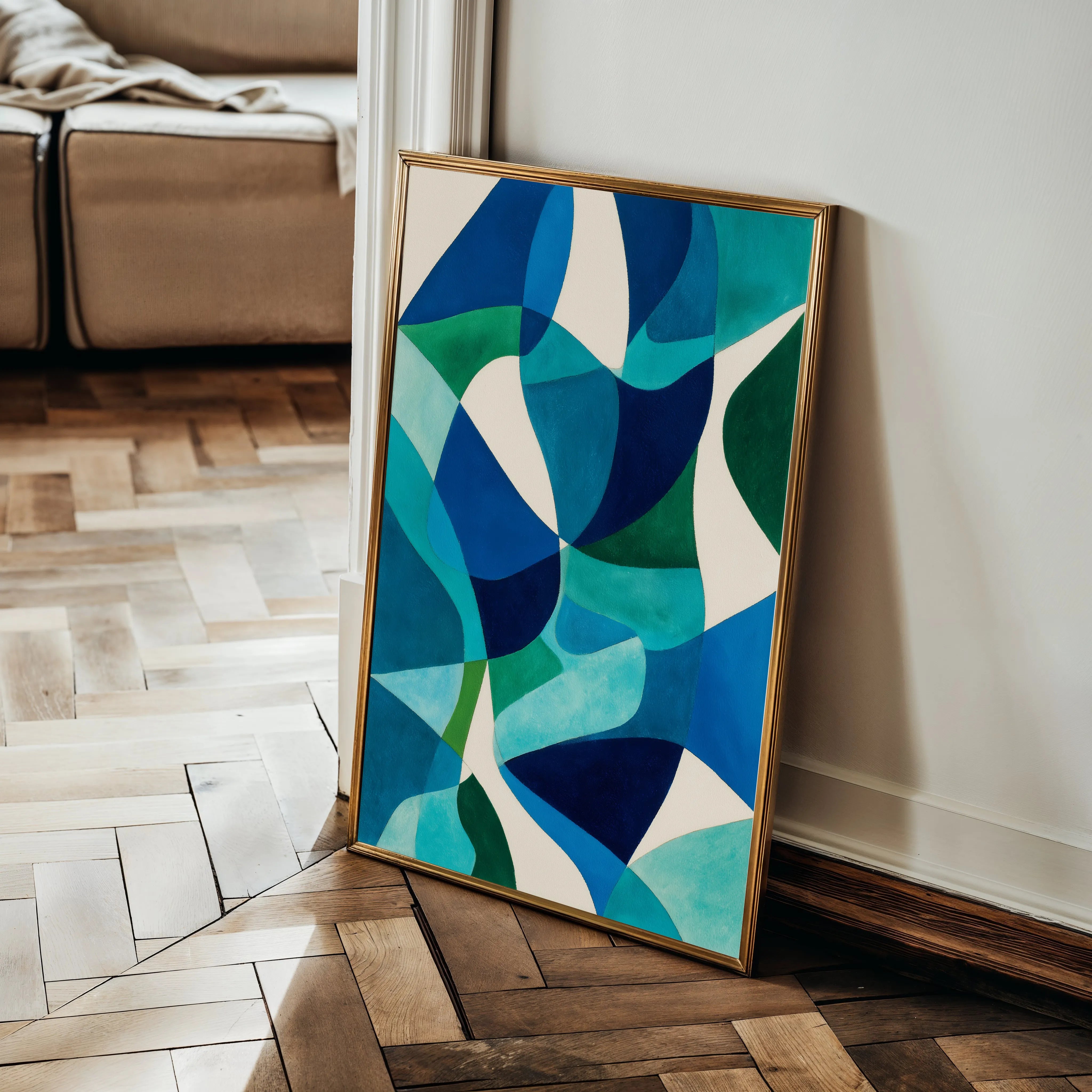 Abstract 1810 Canvas Art 18" x 24" / 45 x 60 cm / Black