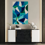 Abstract 1810 Canvas Art 18" x 24" / 45 x 60 cm / Black