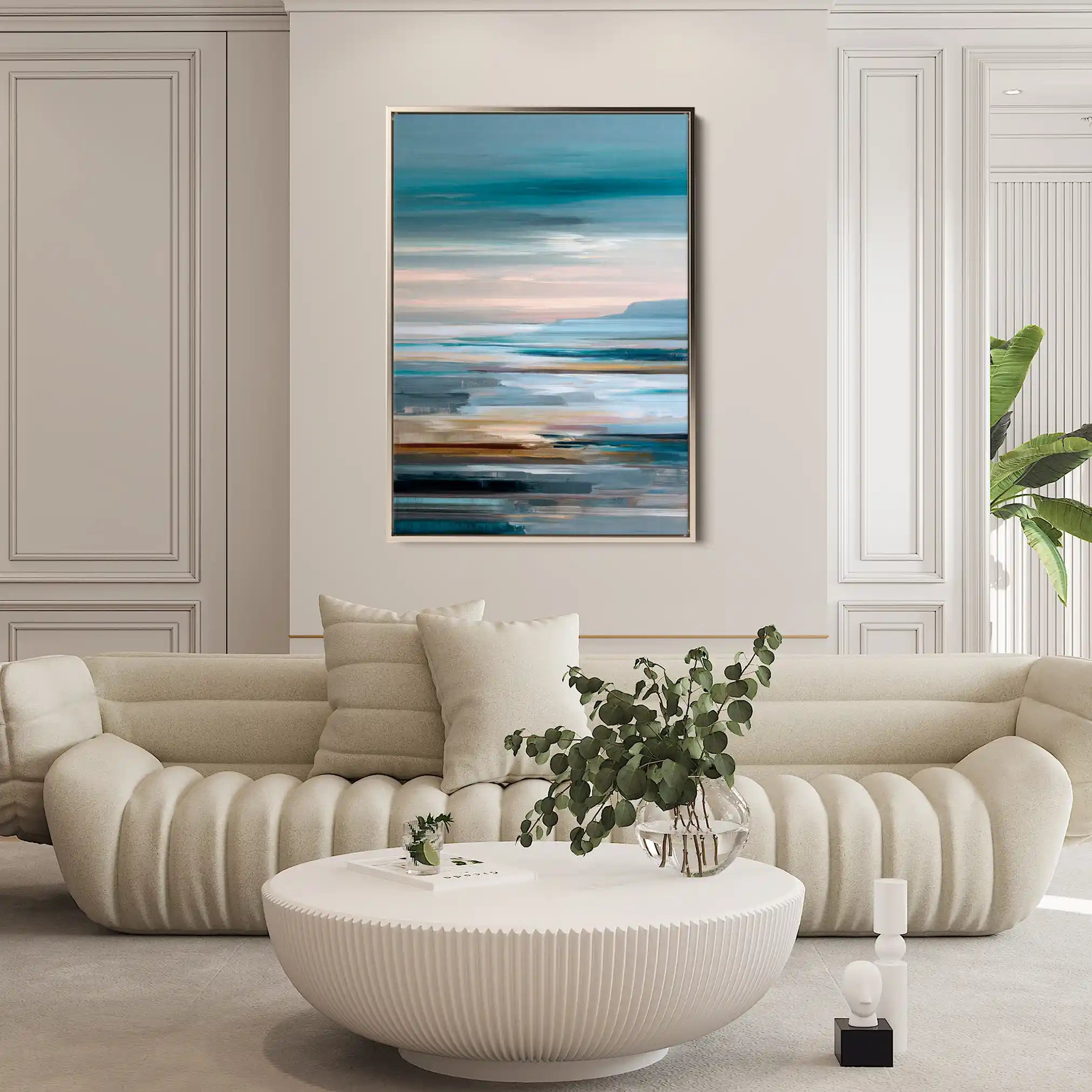 Abstract 1812 Canvas Art 60 x 40 cm / Black