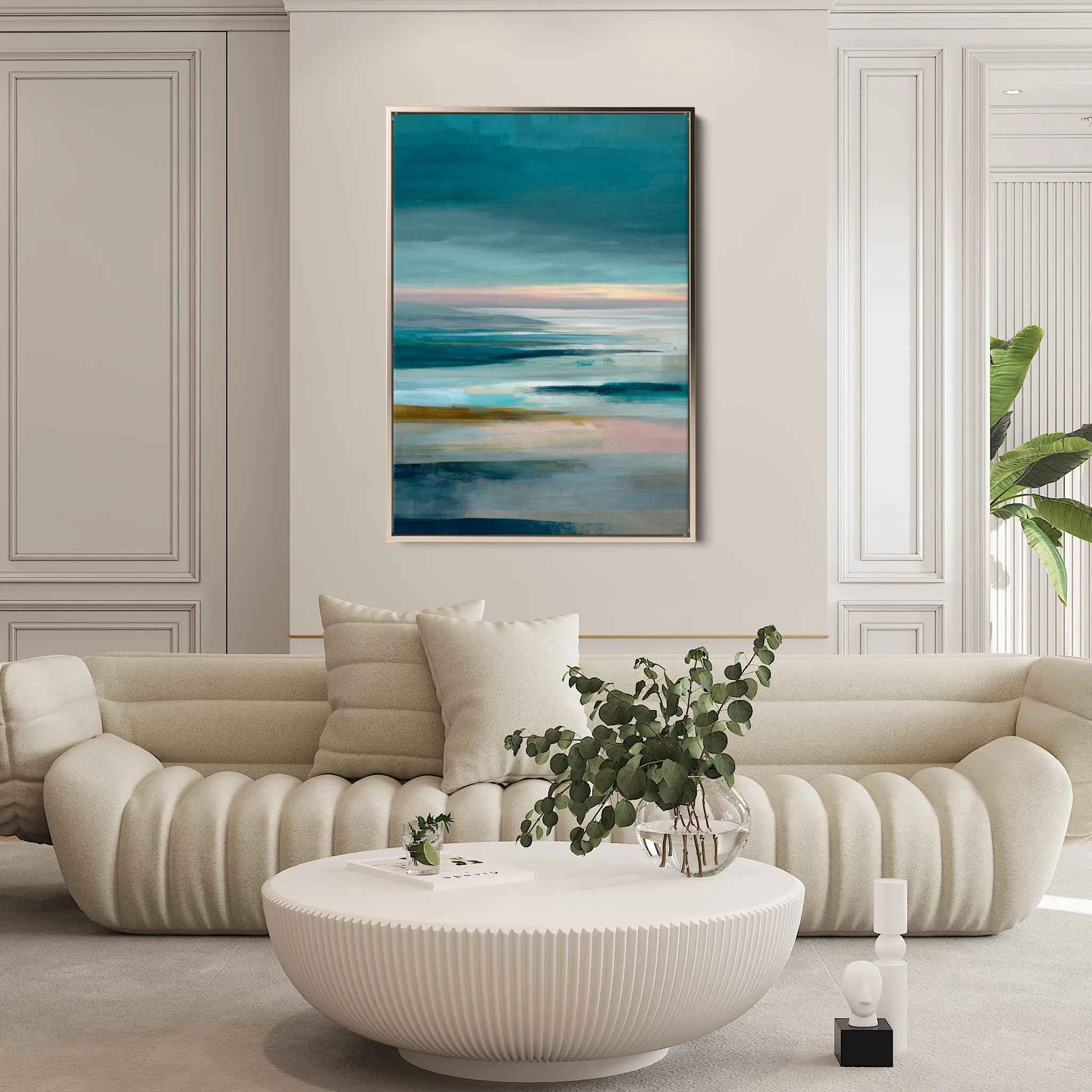 Abstract 1813 Canvas Art 18" x 24" / 45 x 60 cm / Black