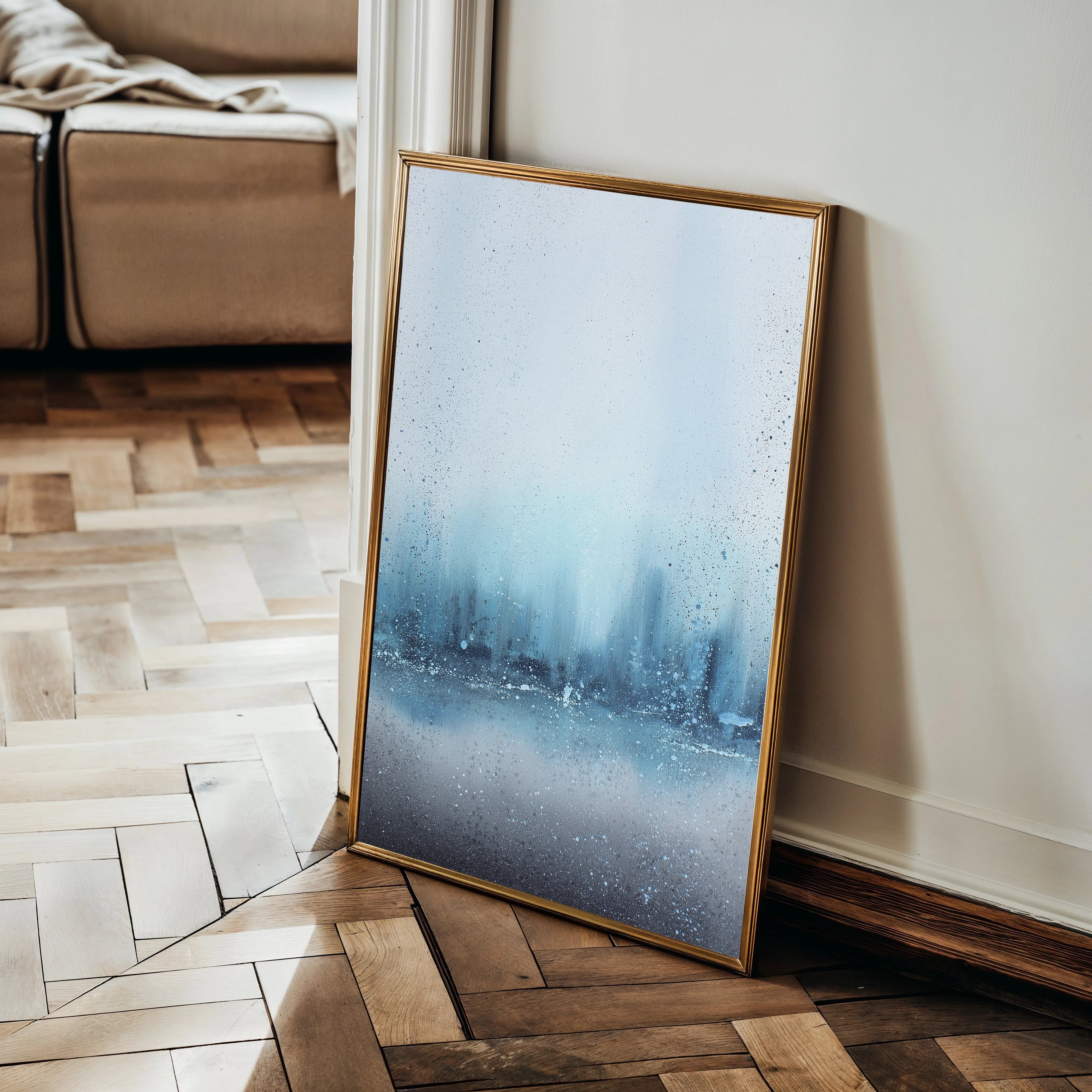 Abstract 1815 Canvas Art 18" x 24" / 45 x 60 cm / Black