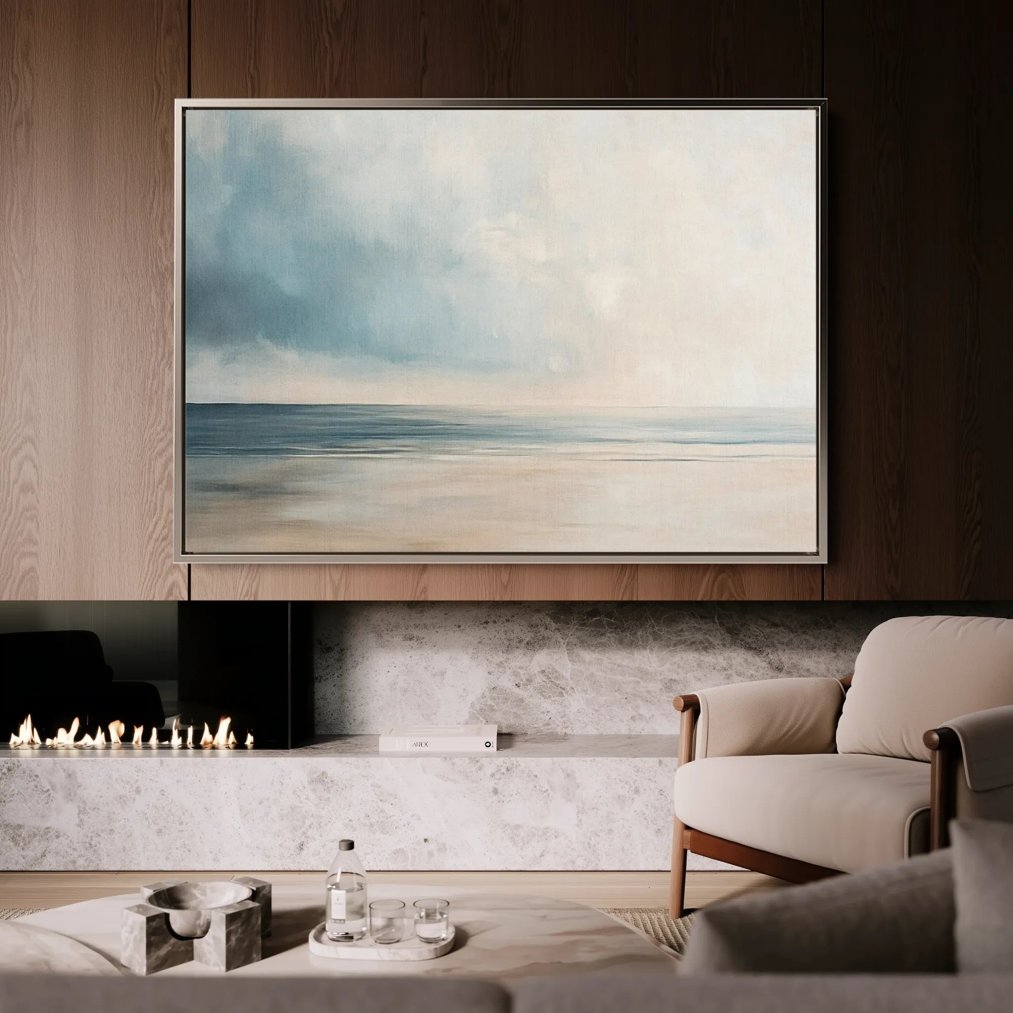 Abstract 1817 Canvas Art 18" x 24" / 45 x 60 cm / Black