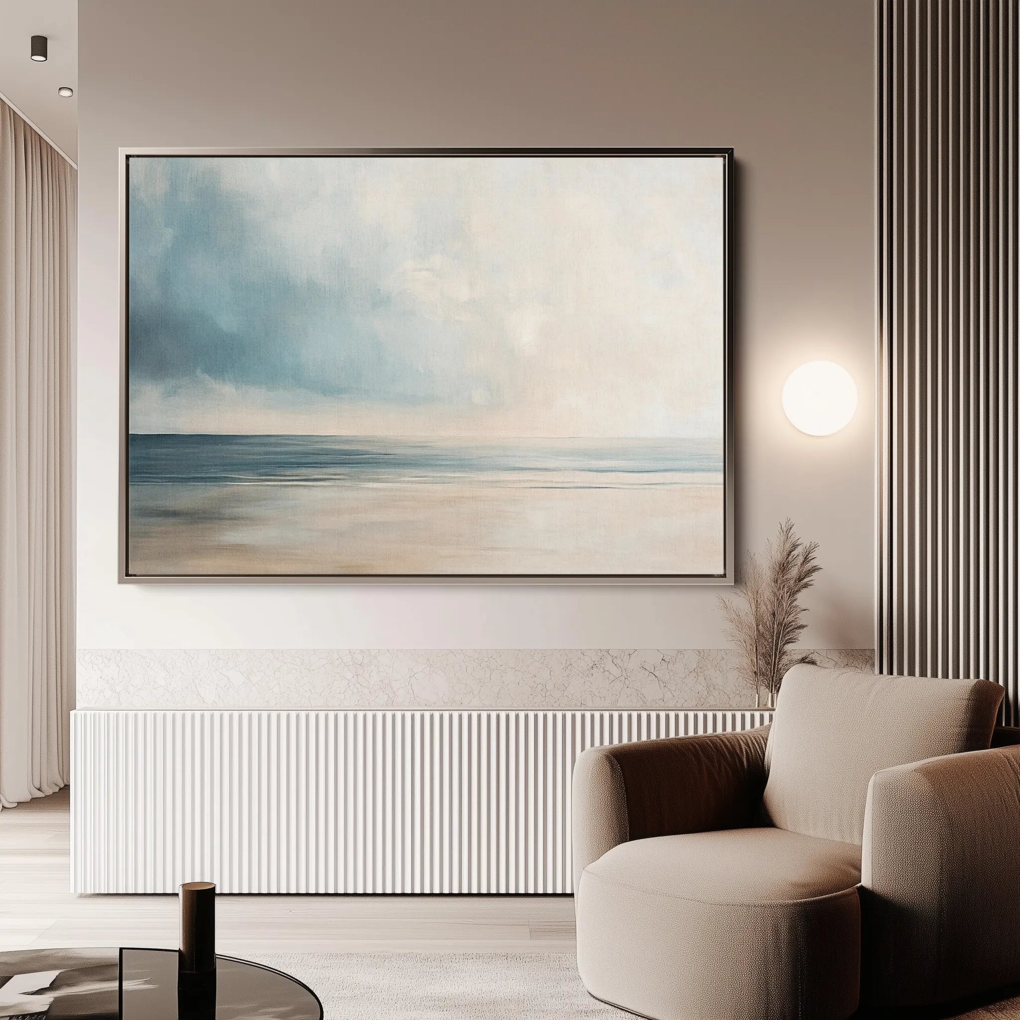 Abstract 1817 Canvas Art 18" x 24" / 45 x 60 cm / Black