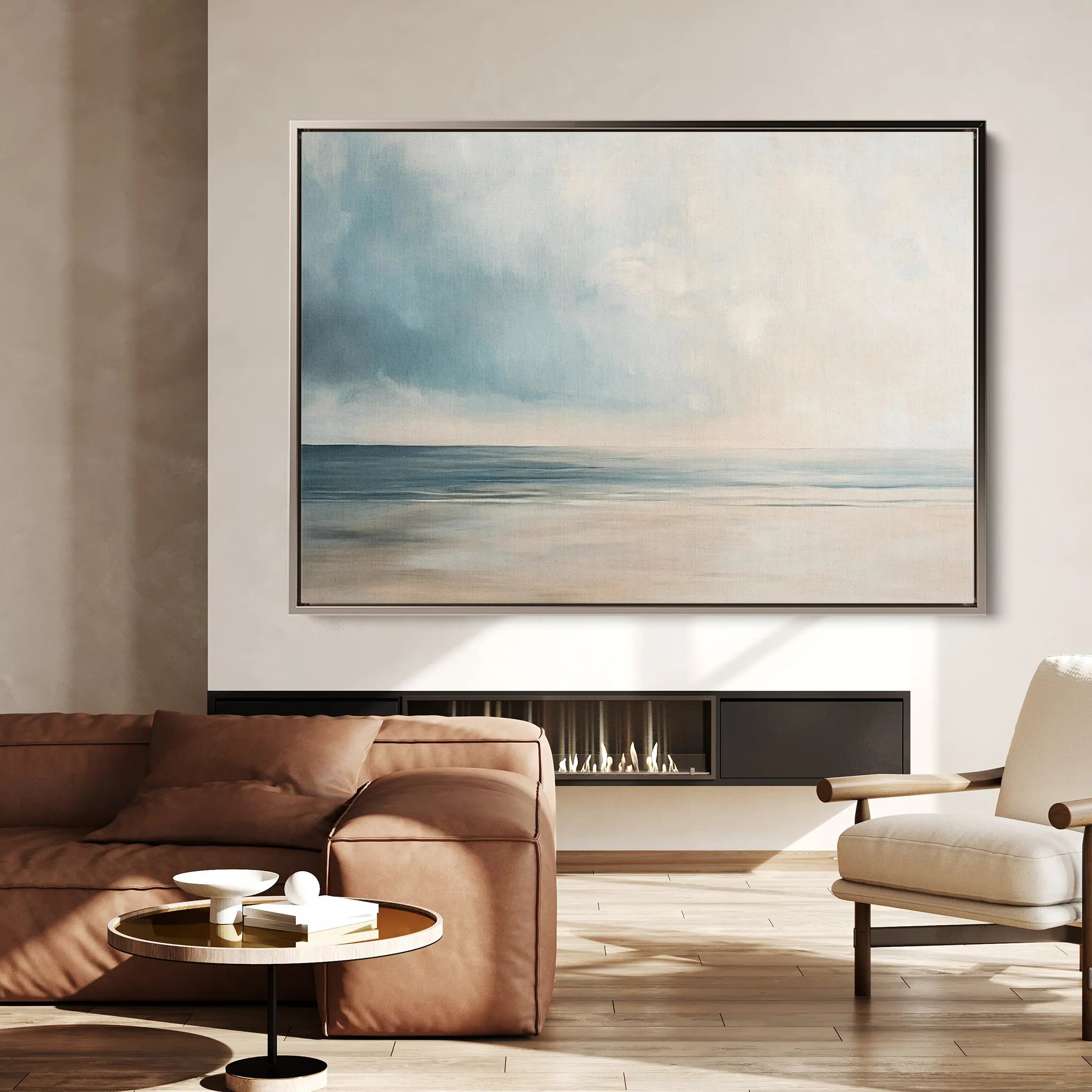 Abstract 1817 Canvas Art 18" x 24" / 45 x 60 cm / Black