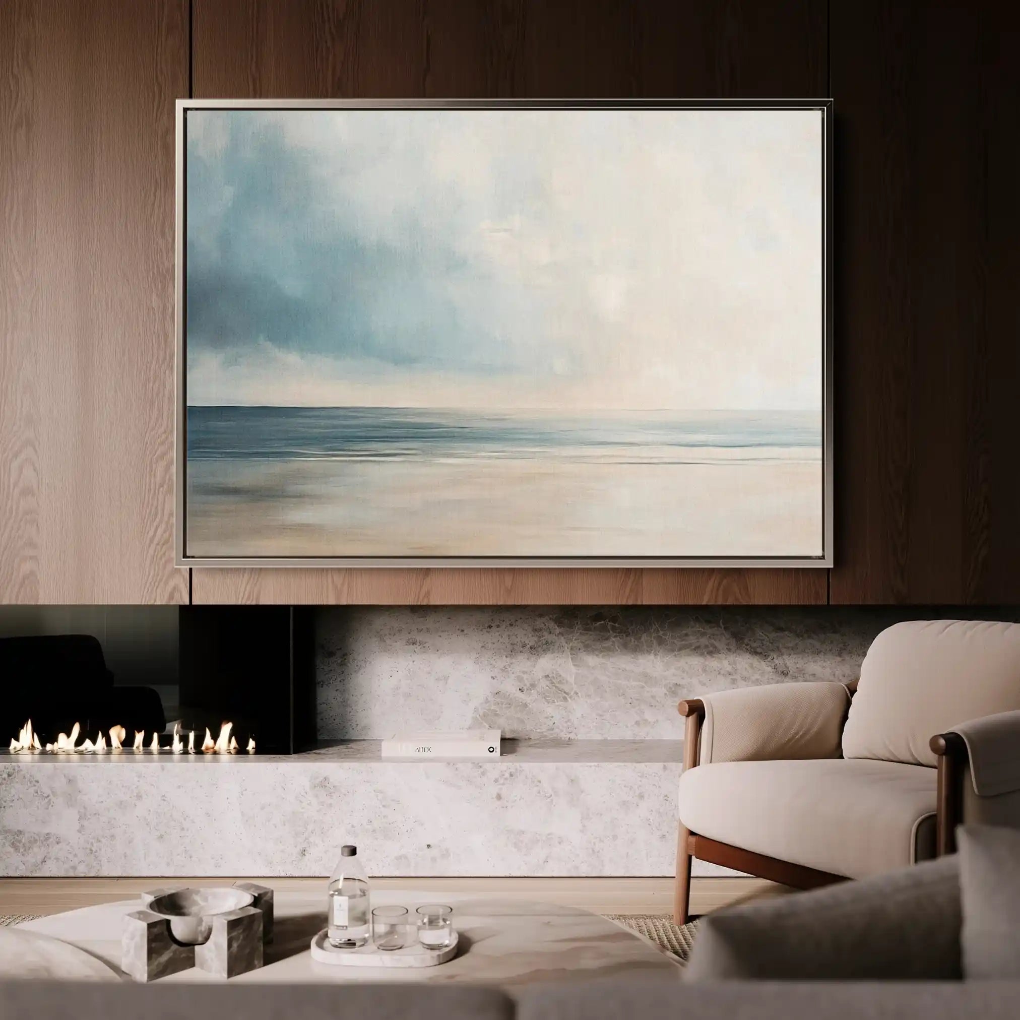 Abstract 1817 Canvas Art 60 x 40 cm / Black