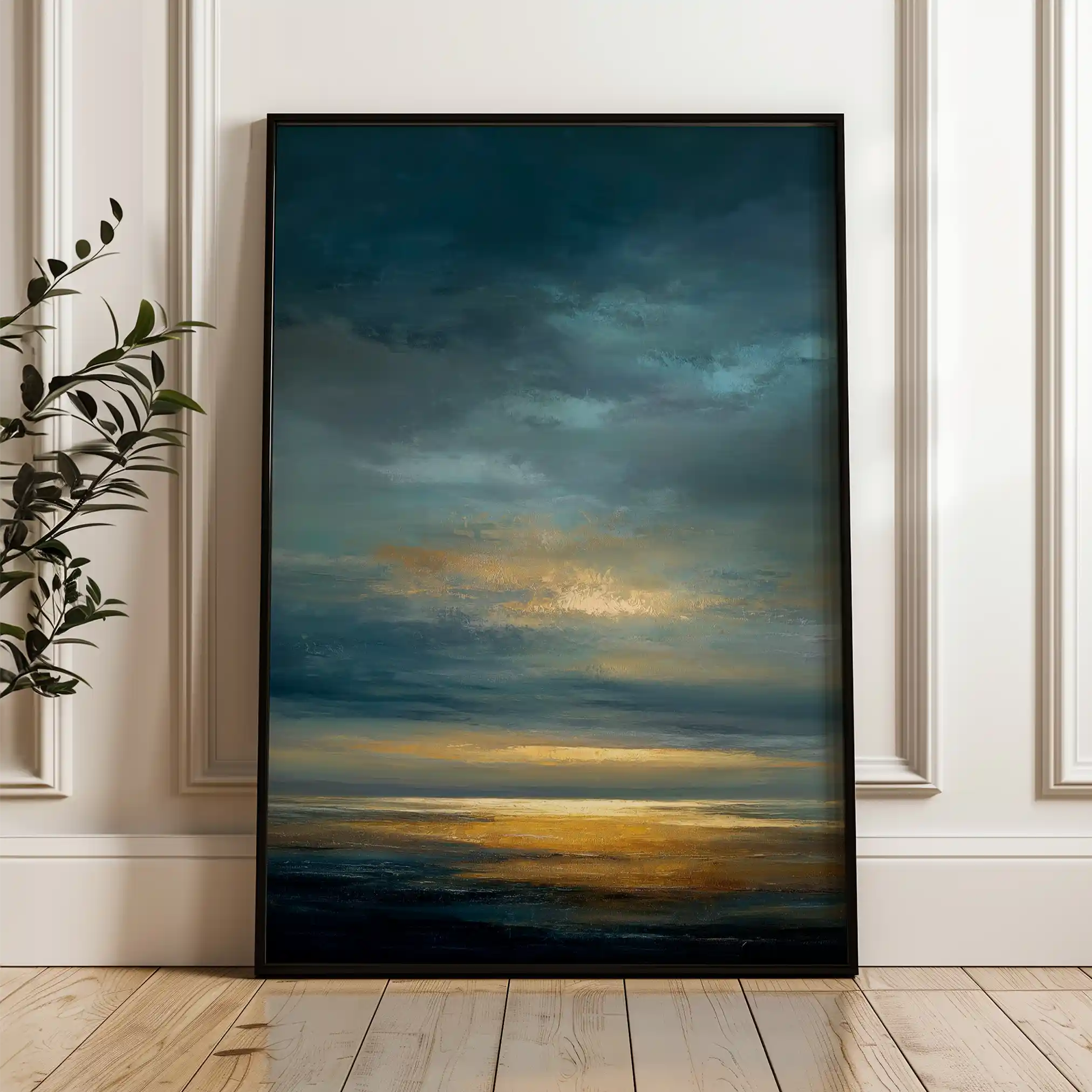 Abstract 1818 Canvas Art 60 x 40 cm / Black