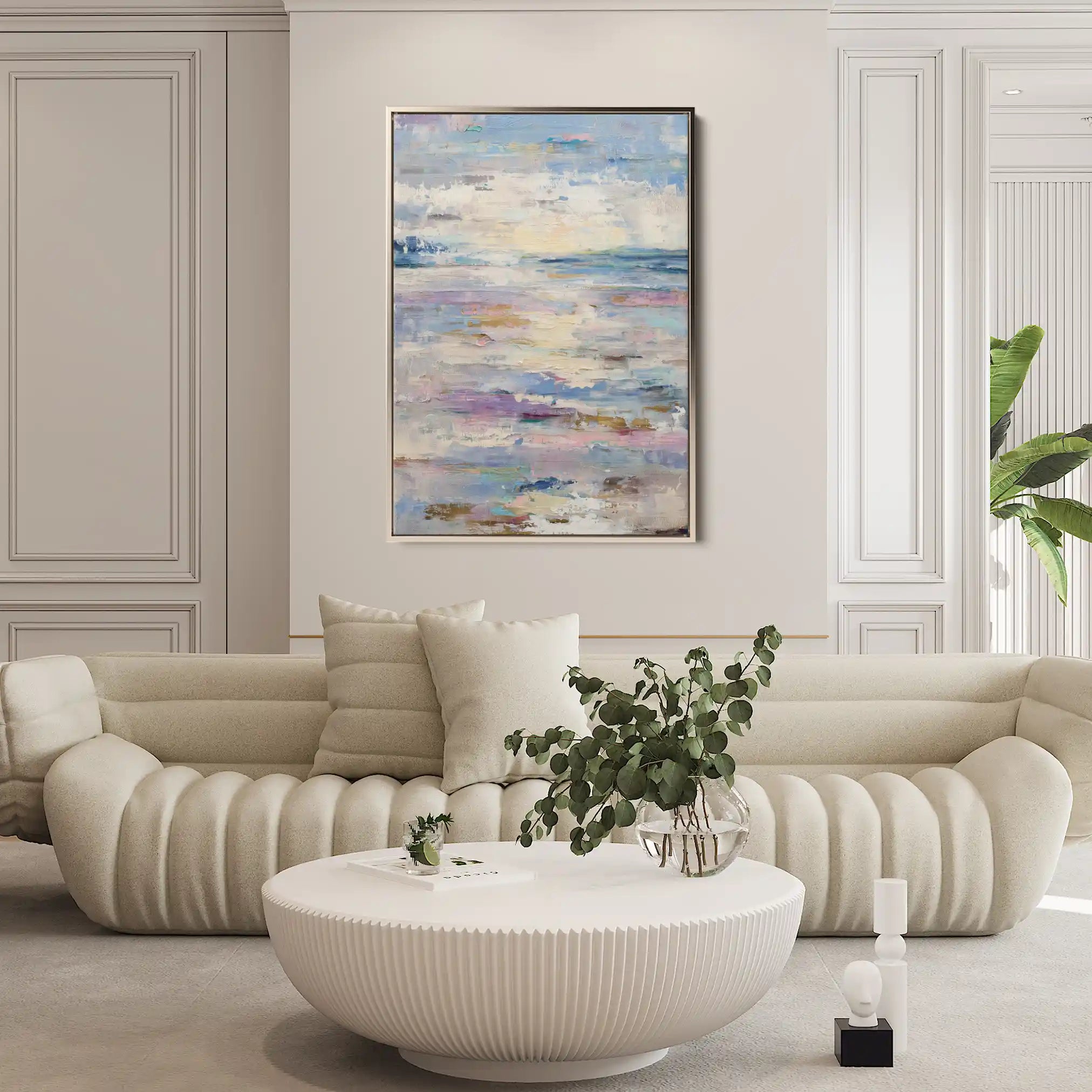 Abstract 1819 Canvas Art 60 x 40 cm / Black