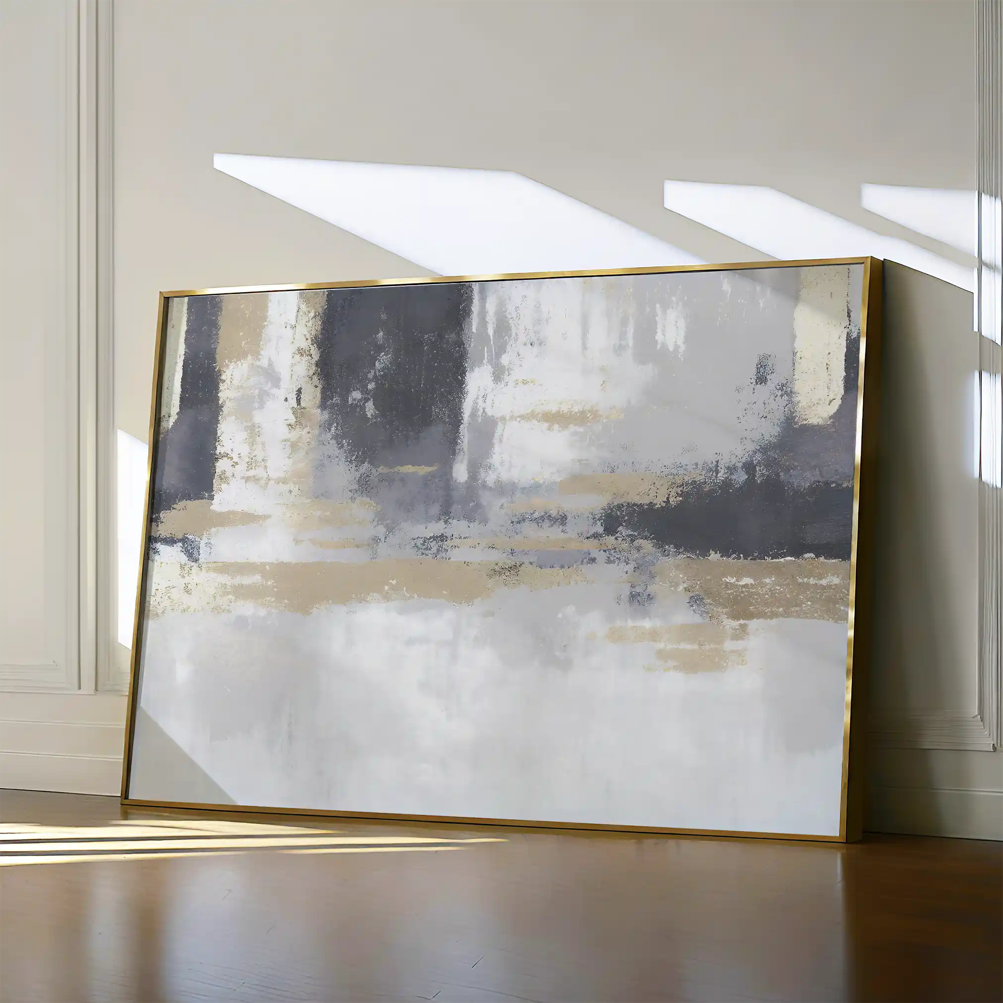 Abstract 182 Canvas Art 18" x 24" / 45 x 60 cm / Black