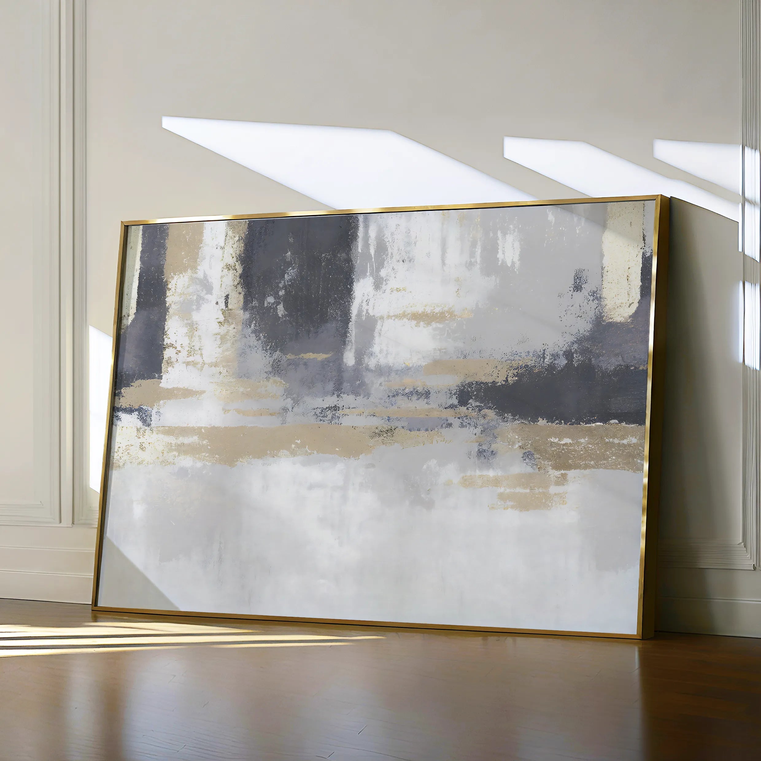 Abstract 182 Canvas Art 18" x 24" / 45 x 60 cm / Black