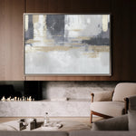 Abstract 182 Canvas Art 18" x 24" / 45 x 60 cm / Black