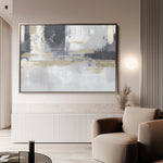 Abstract 182 Canvas Art 18" x 24" / 45 x 60 cm / Black