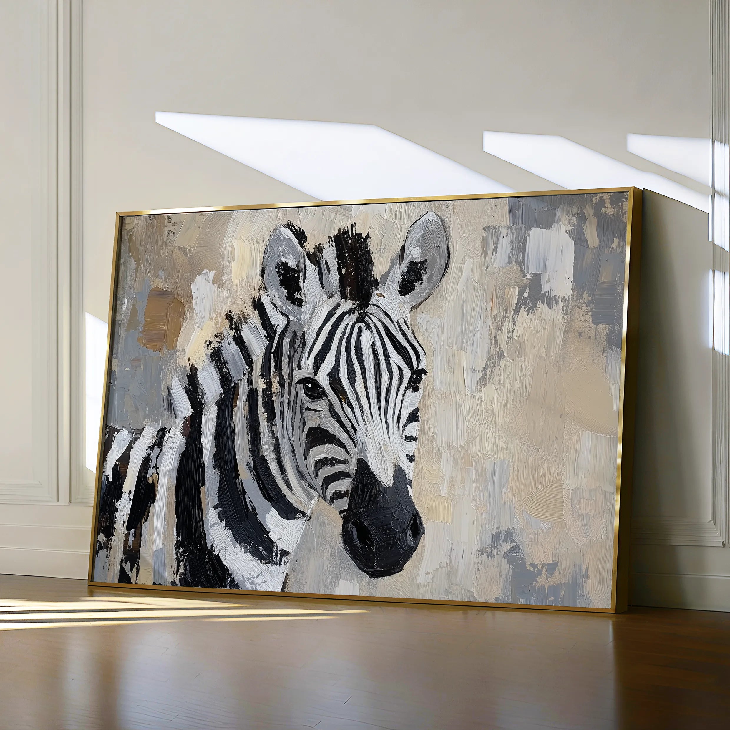 Animals 182 Canvas Art 18" x 24" / 45 x 60 cm / Black