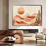 Boho 182 Canvas Art 18" x 24" / 45 x 60 cm / Black