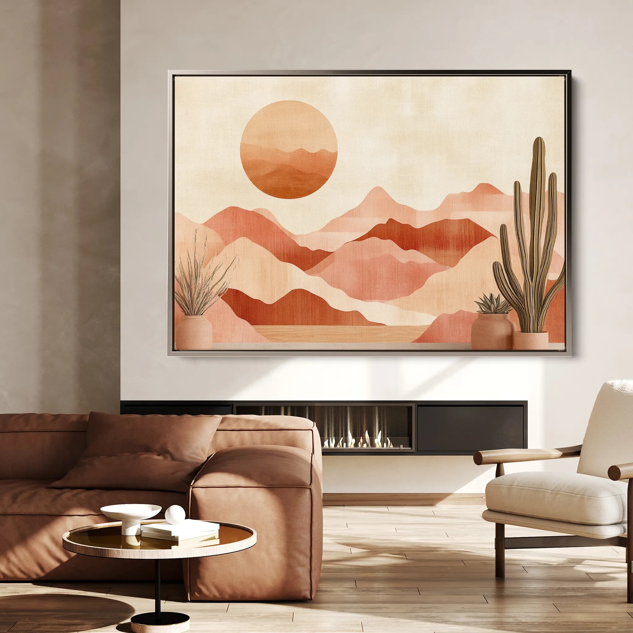 Boho 182 Canvas Art 18" x 24" / 45 x 60 cm / Black