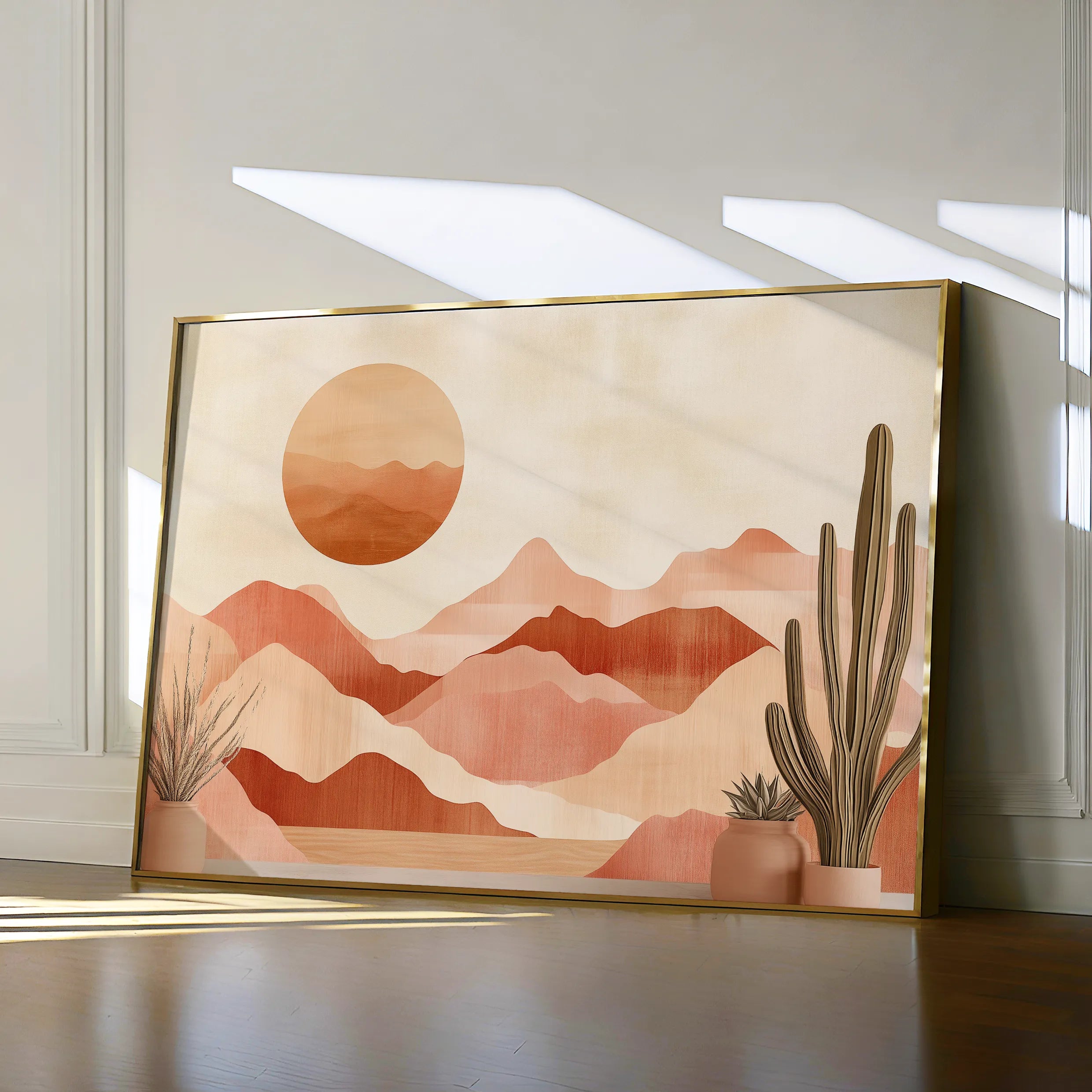 Boho 182 Canvas Art 18" x 24" / 45 x 60 cm / Black