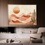 Boho 182 Canvas Art 18" x 24" / 45 x 60 cm / Black