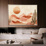 Boho 182 Canvas Art 18" x 24" / 45 x 60 cm / Black