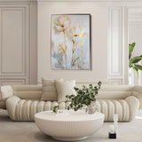 Floral 182 Canvas Art 18" x 24" / 45 x 60 cm / Black