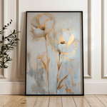 Floral 182 Canvas Art 60 x 40 cm / Black