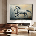 Horses 182 Canvas Art 18" x 24" / 45 x 60 cm / Black