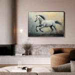 Horses 182 Canvas Art 18" x 24" / 45 x 60 cm / Black