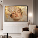 Portrait 182 Canvas Art 18" x 24" / 45 x 60 cm / Black