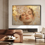 Portrait 182 Canvas Art 18" x 24" / 45 x 60 cm / Black