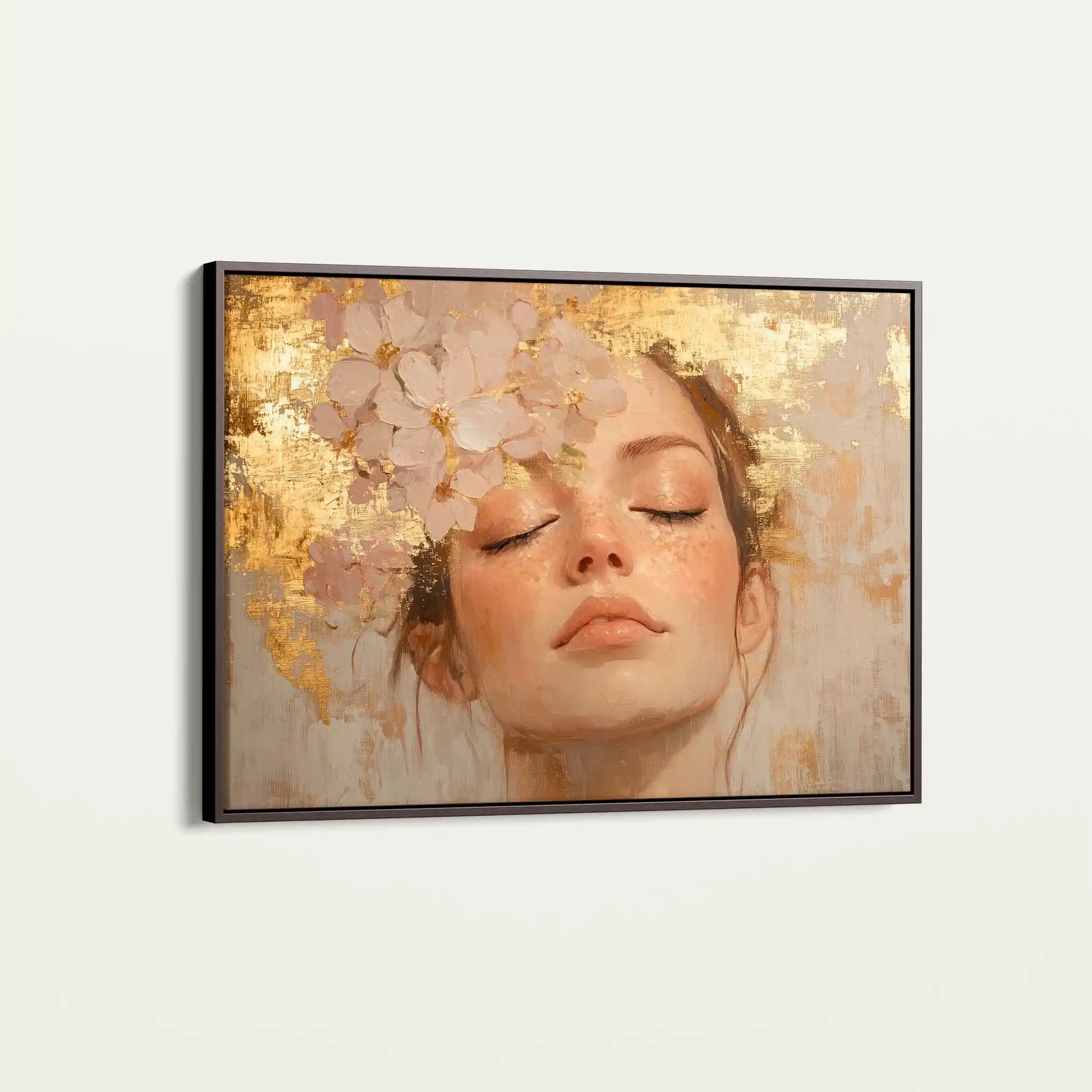Portrait 182 Canvas Art 60 x 40 cm / Black