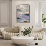 Abstract 1820 Canvas Art 18" x 24" / 45 x 60 cm / Black