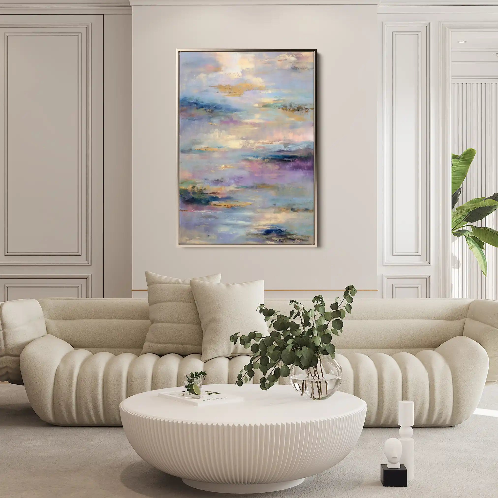 Abstract 1820 Canvas Art 60 x 40 cm / Black