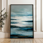 Abstract 1822 Canvas Art 18" x 24" / 45 x 60 cm / Black