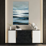 Abstract 1822 Canvas Art 18" x 24" / 45 x 60 cm / Black