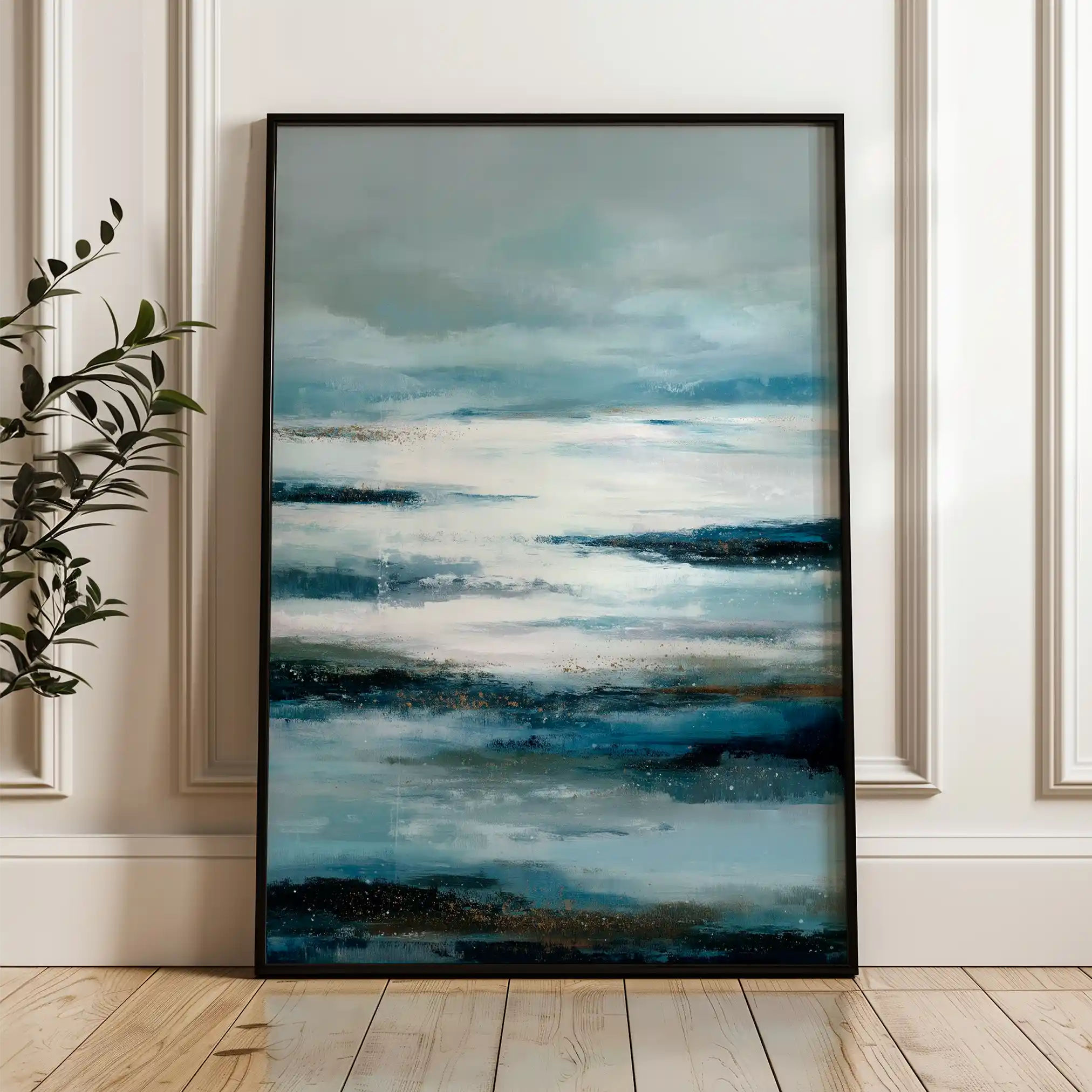 Abstract 1822 Canvas Art 60 x 40 cm / Black
